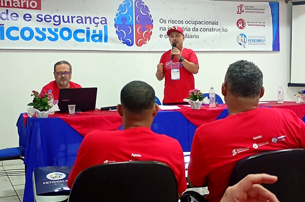 Seminário qualifica dirigentes sindicais a debater saúde e segurança psicossocial